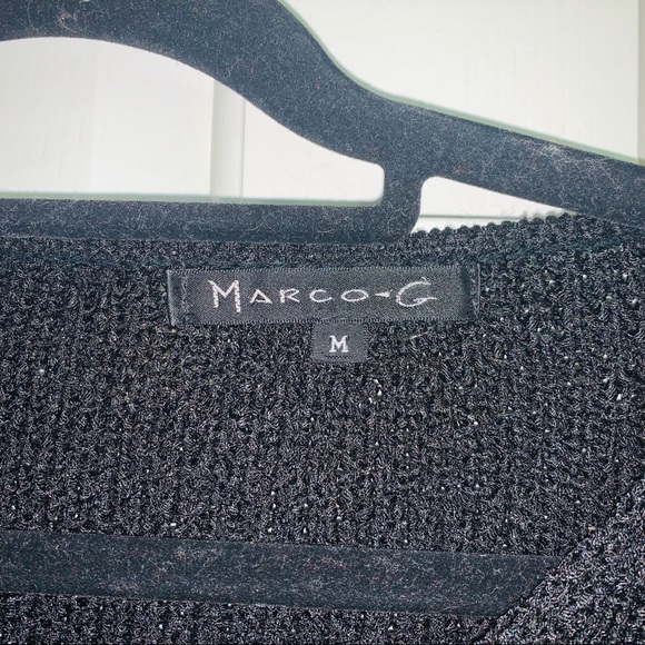 Marco G black tie up cropped sweater - Picture 7 of 7